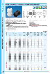 金年会公制电缆接头 P-M